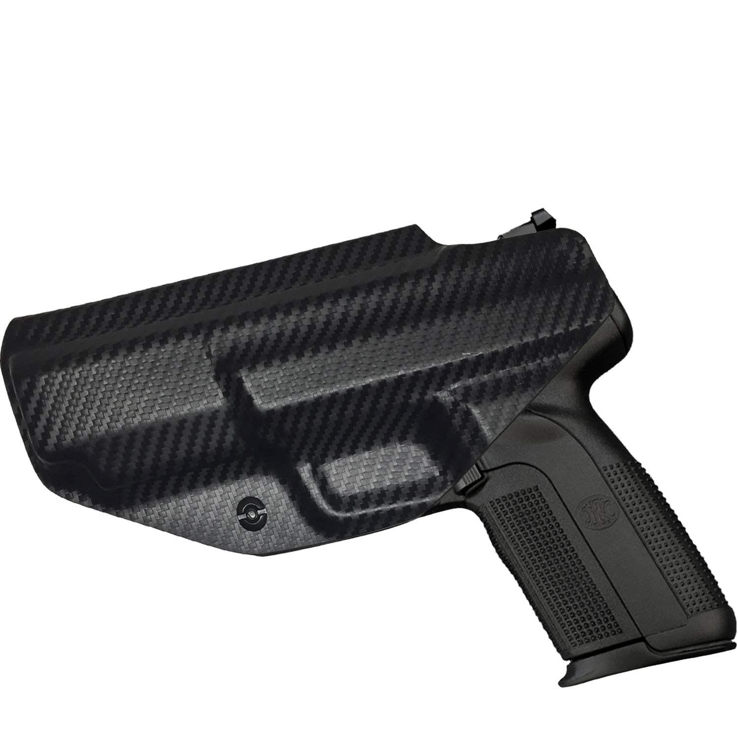 Elite Force Holsters: Kydex Holster fits FN Five Seven 5.7 FN MK2 Audible Click - Carbon Fiber, Right Hand