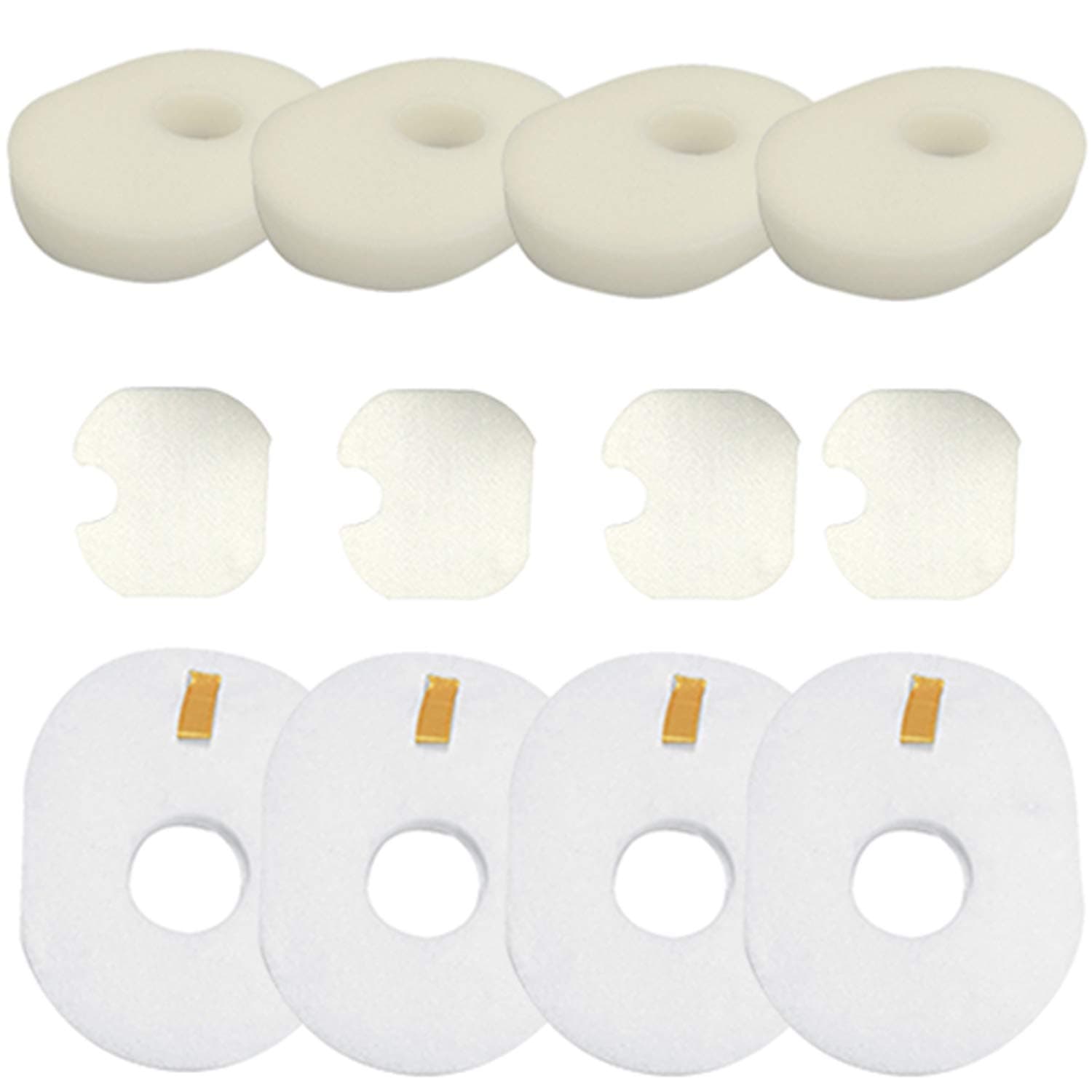 Amyehouse 4 Packs Replacement Foam & Felt Filter Set Compatible with Shark Rocket Ultra Light Corded HV300 HV310 HV301 HV302 HV303 HV305 HV307 HV308 HV300W UV450 CS100 CS110 Vacuum,Part # XFFV300 & 1080FTV320