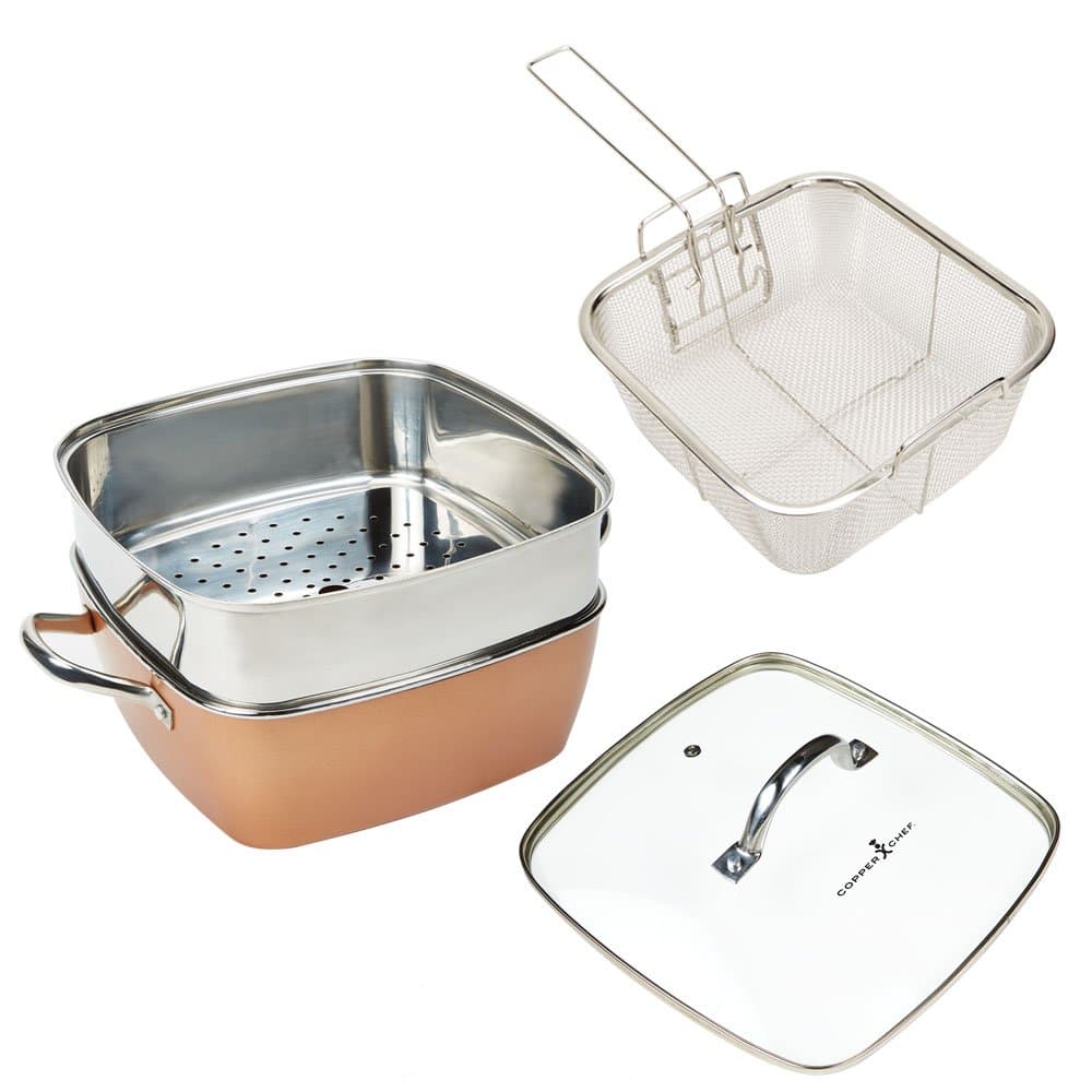 Copper Chef XL 11" 4 Piece Set with 11" Extnder Ring