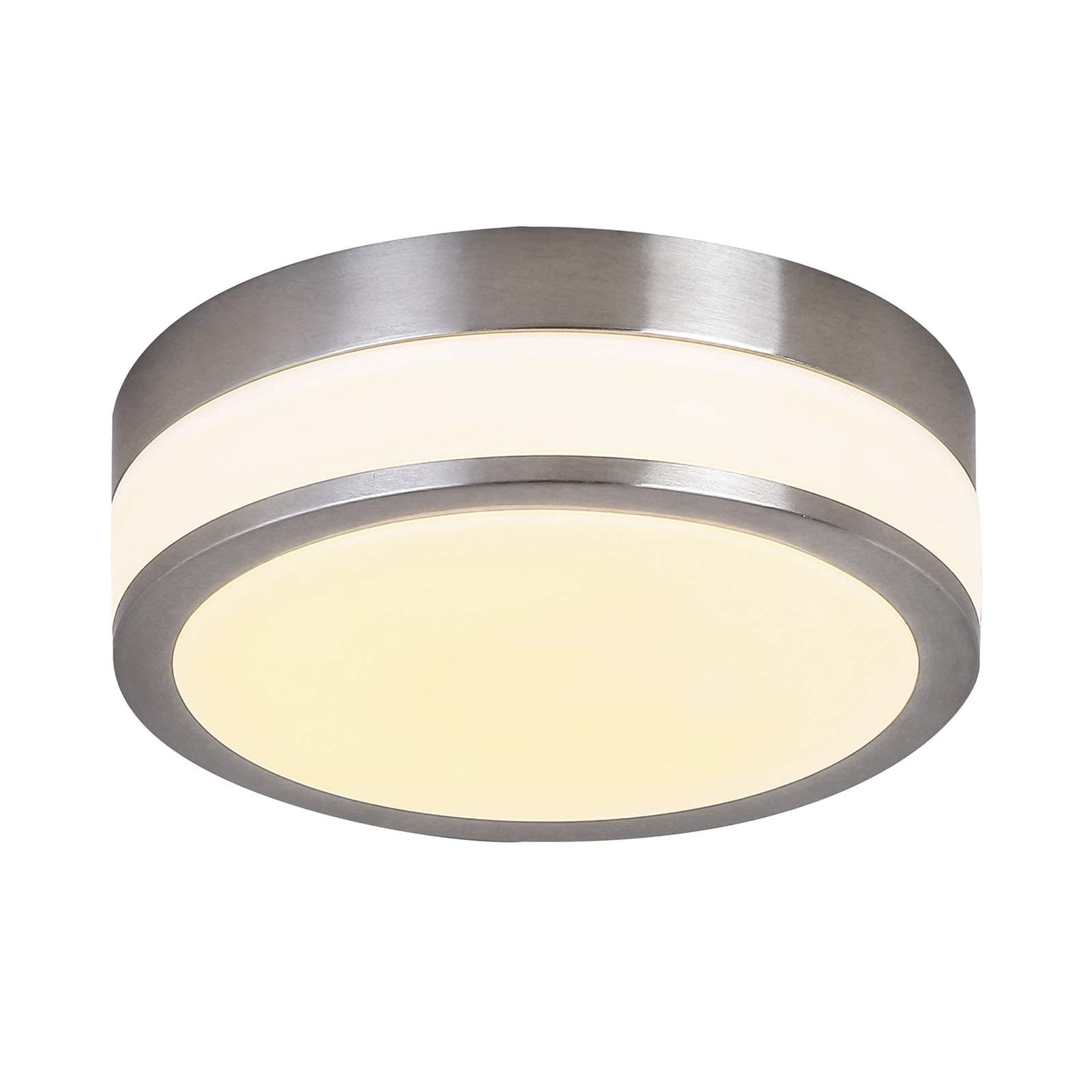 Glass LED Flush Mount Lighting Auffel Minimalist Close to Ceiling Light Fixture Dimmable 3000K Warm White 1980LM Round Chandelier Décor Yellow Lighting for Bathroom,Bedroom,Hallways,Corridor
