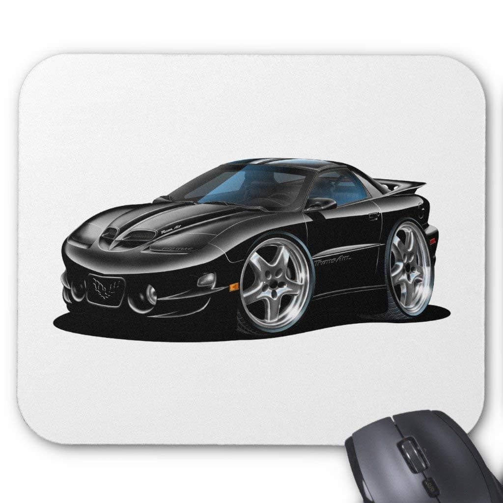 Drempad Luxury Gaming Mouse Pad Custom, 1998-02 Trans Am Black Car Mouse Pad 11.8"*9.8"