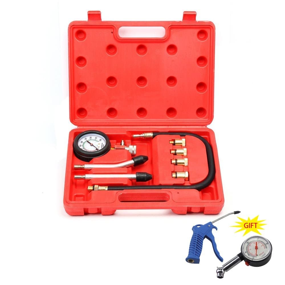 GOCCIDA Professional Petrol Gas Engine Cylinder Compression Tester Gauge Kit Auto Tool