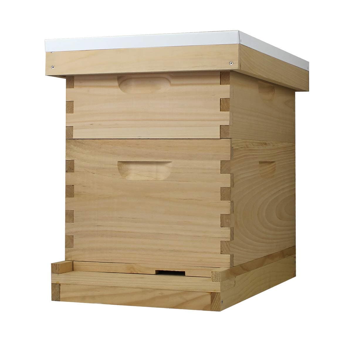 Amish Made in USA Complete 8 Frame Langstroth Beehive - The Beginner (1 Deep, 1 Medium)