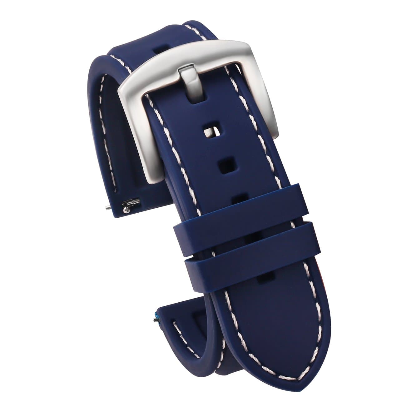 Quick Release Watch Straps (20mm or 22mm) - Soft Silicone Rubber Replacement Watch Band