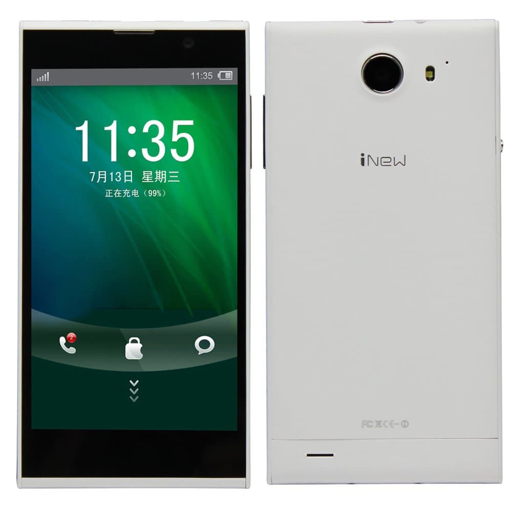 Inew V3 Plus Octa Core Phone 5.0 Inch Hd Screen 2g RAM 16gb ROM Android 4.4 13.0mp OTG GPS Mobile Phone White