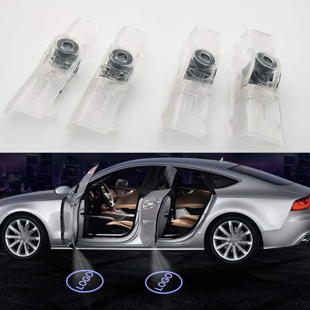 LiangDianZM 4 Pcs Adjustable Car Door LED Logo Projector Ghost Shadow Lights Compatible With Nissan Altima Armada Maxima Quest Titan