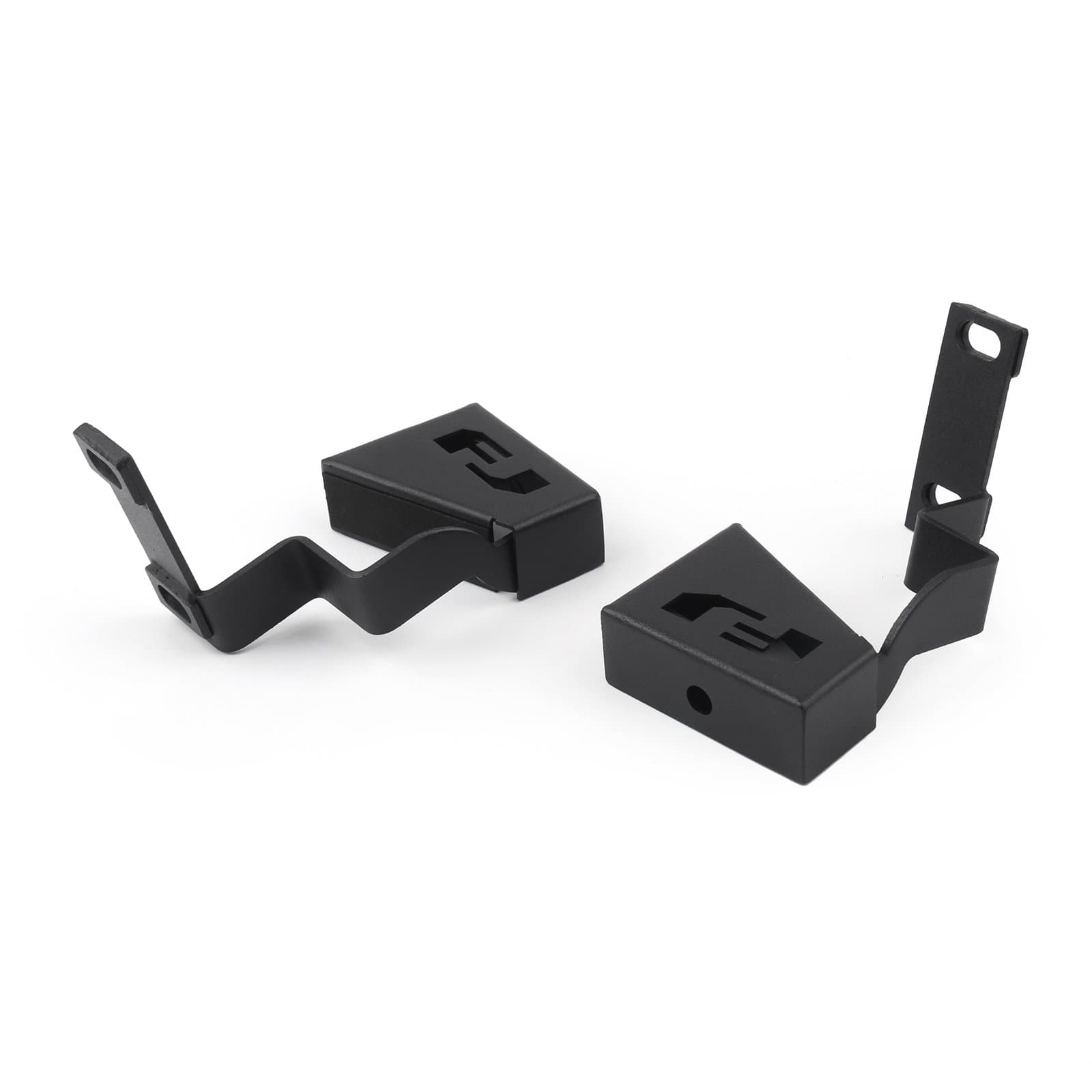 Pair Steel Corner Front Cowl Light Mount Brackets For To-yo-ta Fj Cruiser 2007+ CHENDGE2