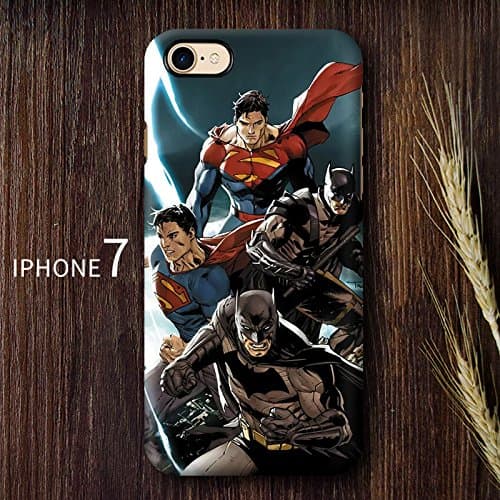 iPhone cases SUPERMAN Vs BATMAN Super Hero BLACK TPU Soft Case Cover for Apple iPhone 5/5S/5SE 6/6S 6 Plus/6 Plus S and 7 & 7 Plus (Apple iPhone 6/6S, Superman Vs Batman 5)