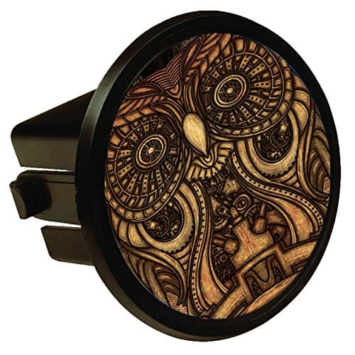 Steampunk Owl Round Hitch Cover Hitch Plug
