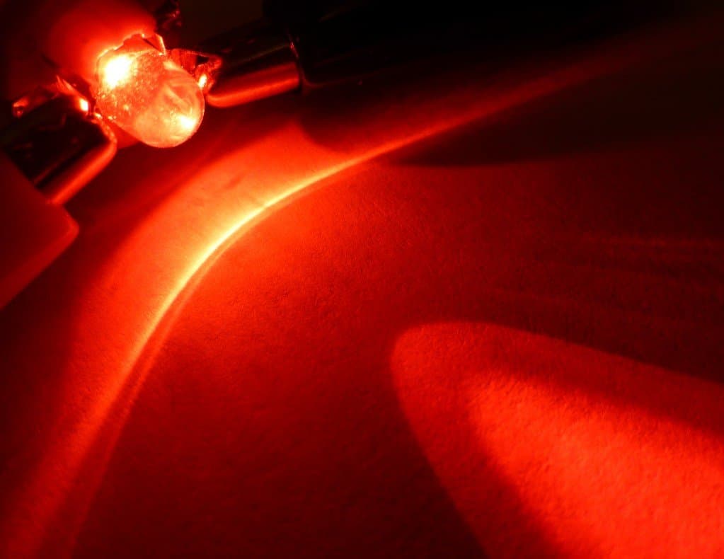 5 Bright Red Dash Board Bulbs B8.5D Red LED speedo dials Clock Console heater control light