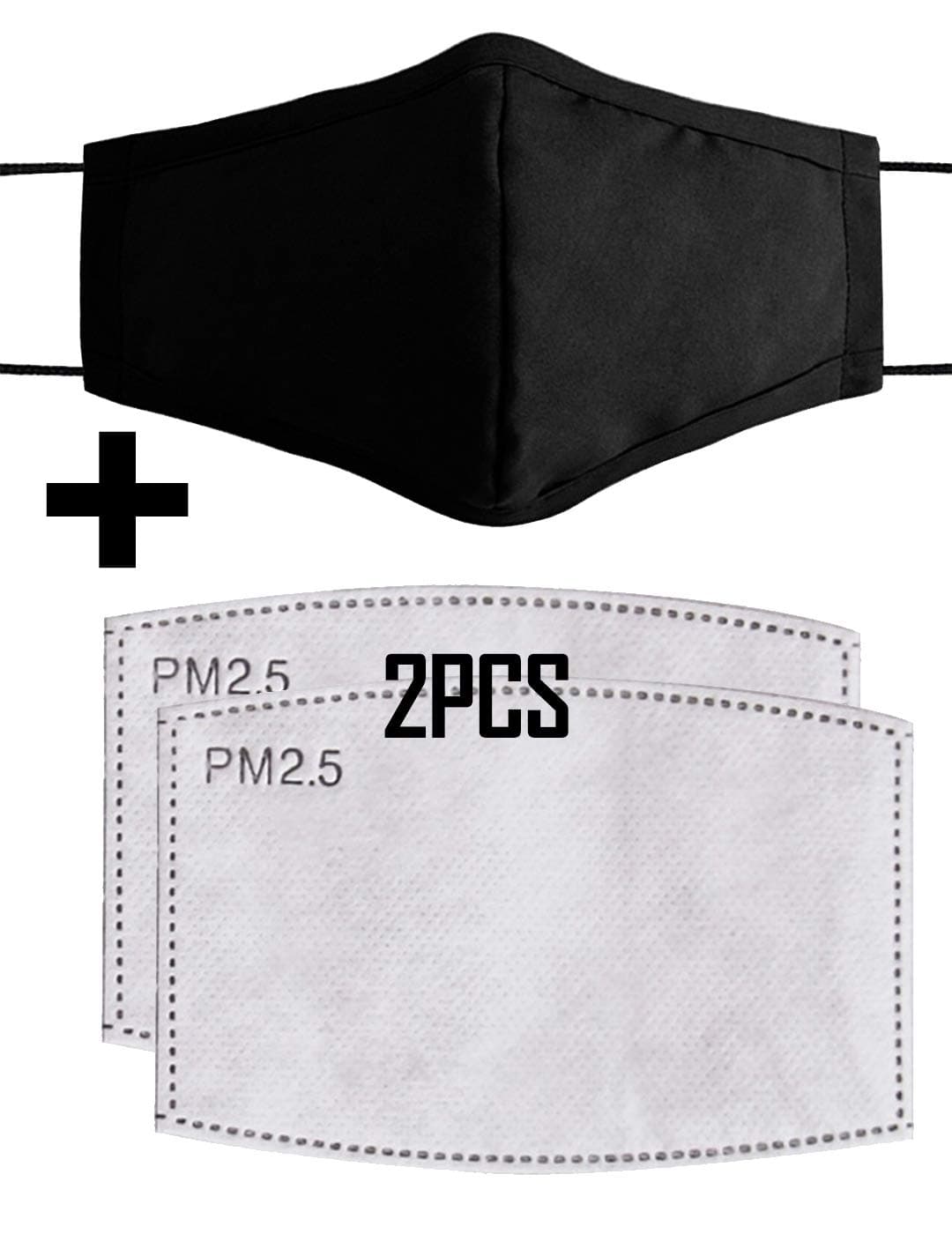 Vimoisa Dustproof PM2.5 Carbon Filter Four-layer Cotton Anti Dust Face Mask Mouth Cover Respirator for Outdoor(Mask Color Random)