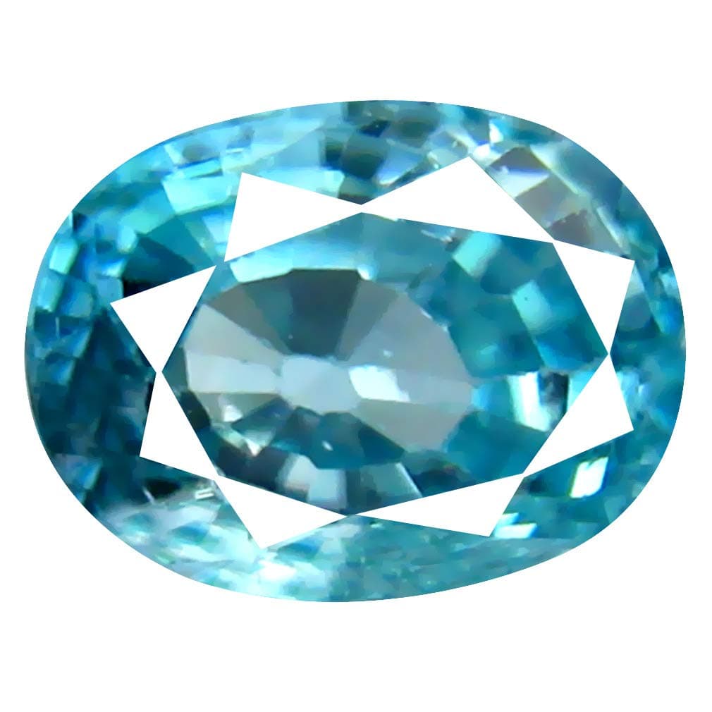 Deluxe Gems 2.54 ct Oval Cut (8 x 6 mm) Untreated Cambodian Blue Zircon Natural Loose Gemstone