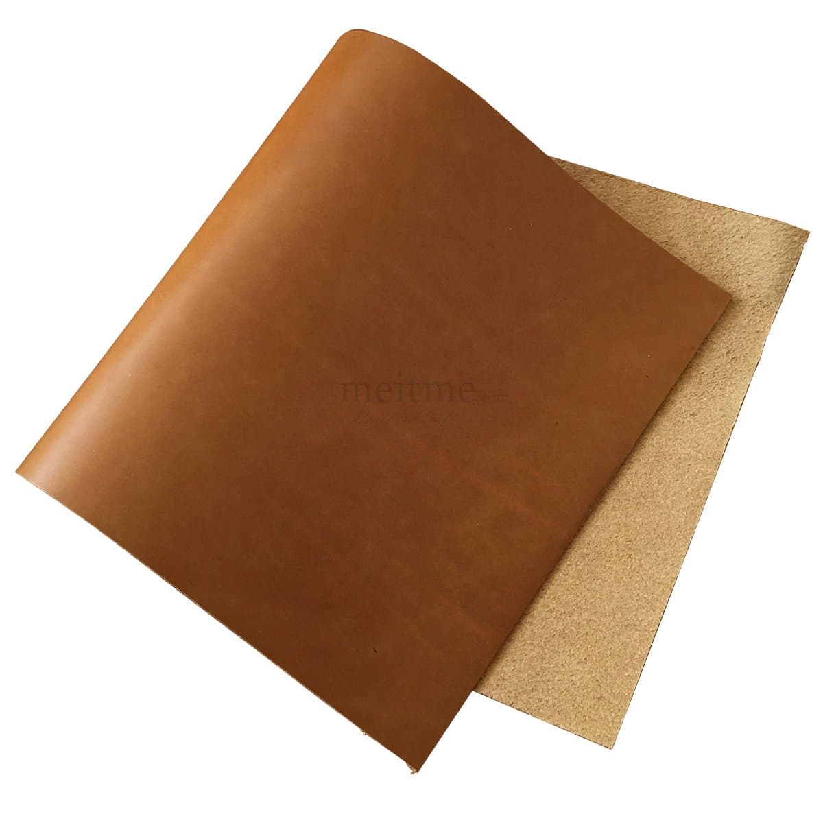 Genuine Thick Cowhide Leather Hide Pieces Leather Scraps Side Crafts Sheath - Brown
