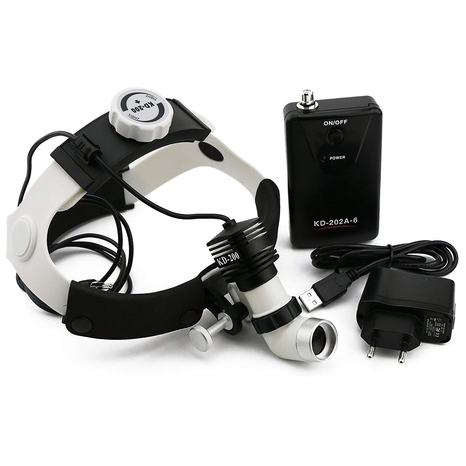 High Power High Brightness Aluminum Cooling Structure, 5 W, KD 202 A Dental Surgery Medical Surgical Headlight by Songzi Optical