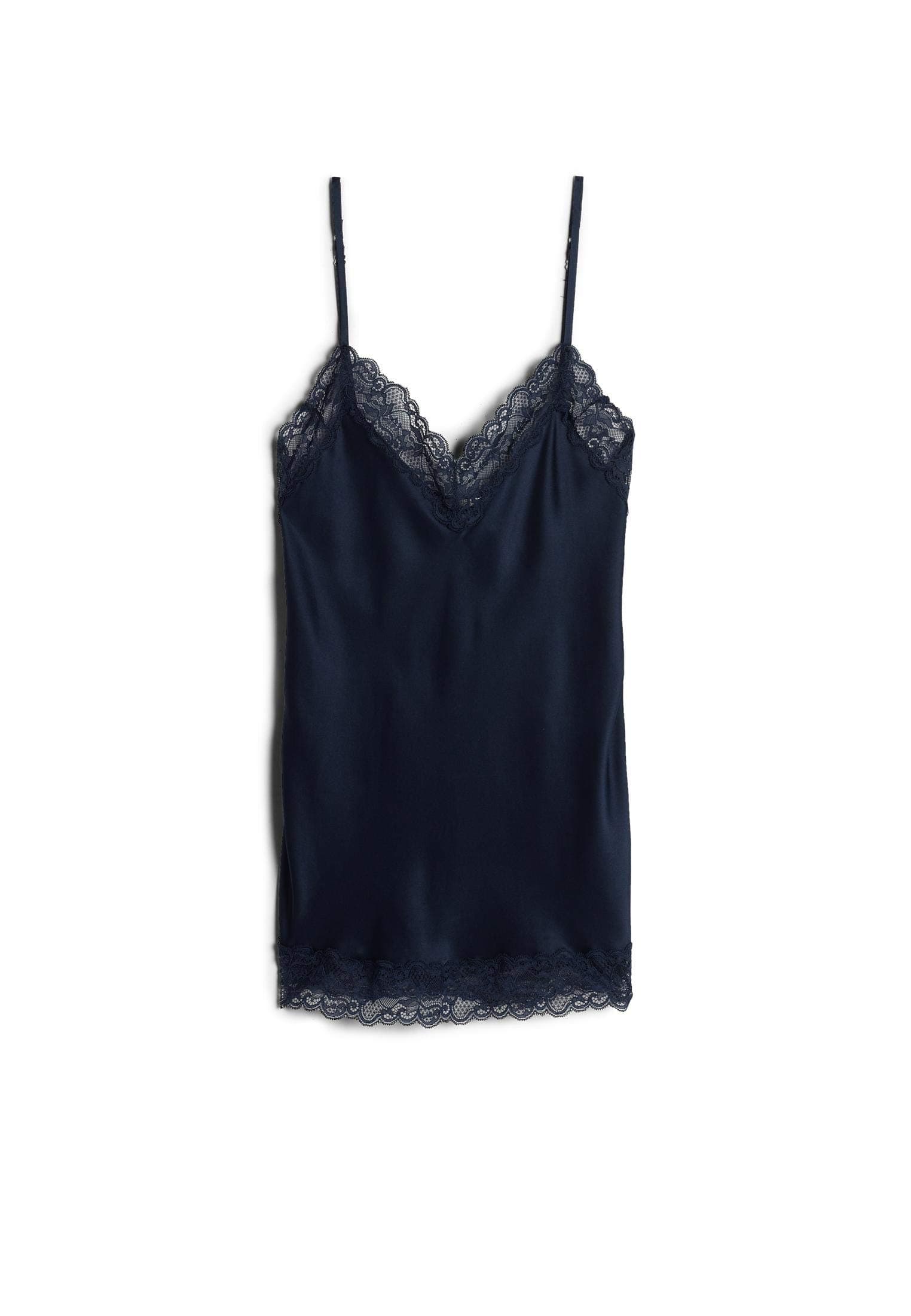 Womens Lace and Silk Top