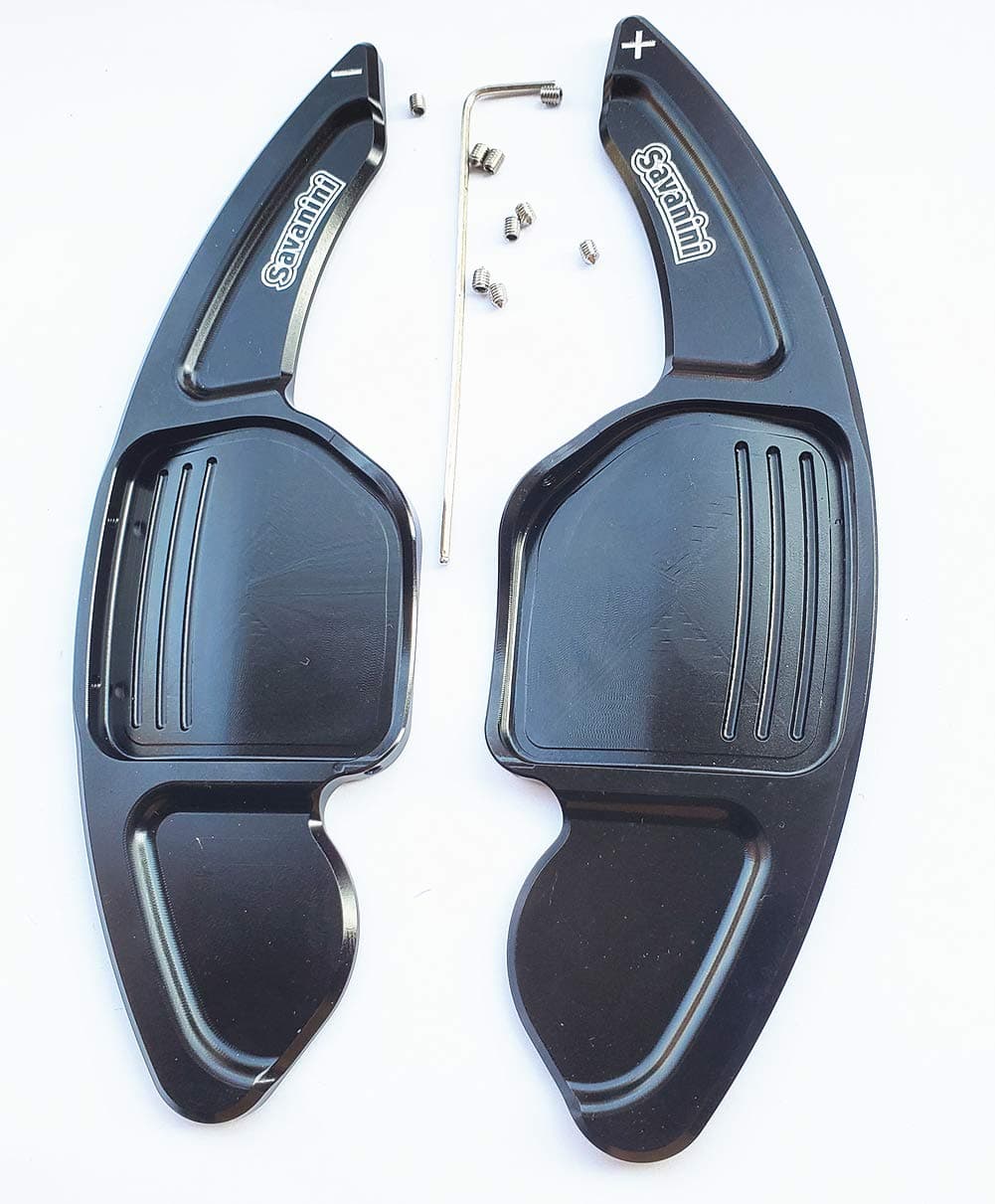 Maple leave Steering Wheel Shift Paddle for Audi A3 A4L A5 A6L A8 S5 S6 S8 Q5 Q7 RS6 R8 TT TTS Curve Versions(Black)