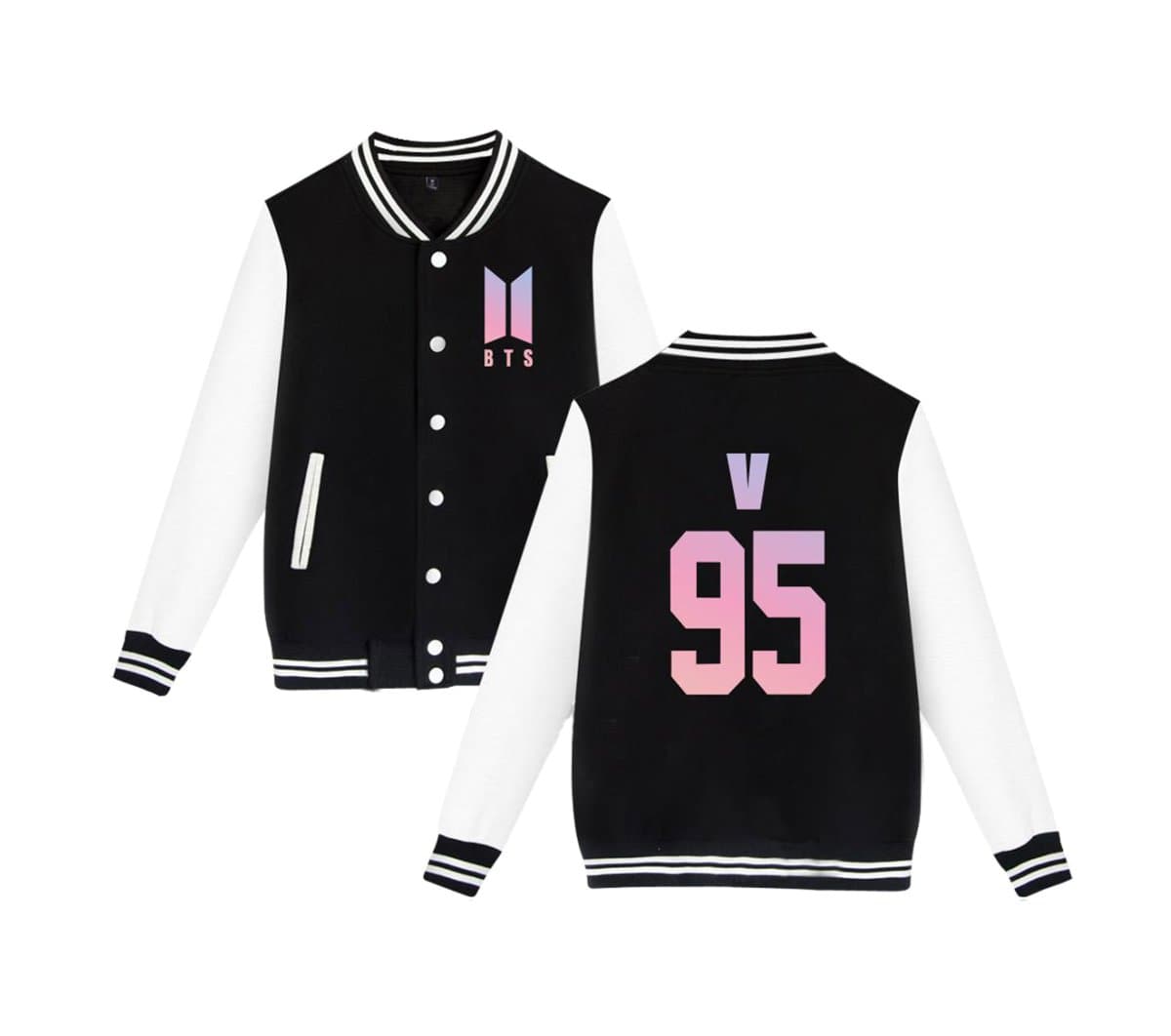Kpop BTS Love Yourself Her Baseball Jacket Uniform Suga Jin Jimin Jung Kook Sweatshirt Sweater Coat