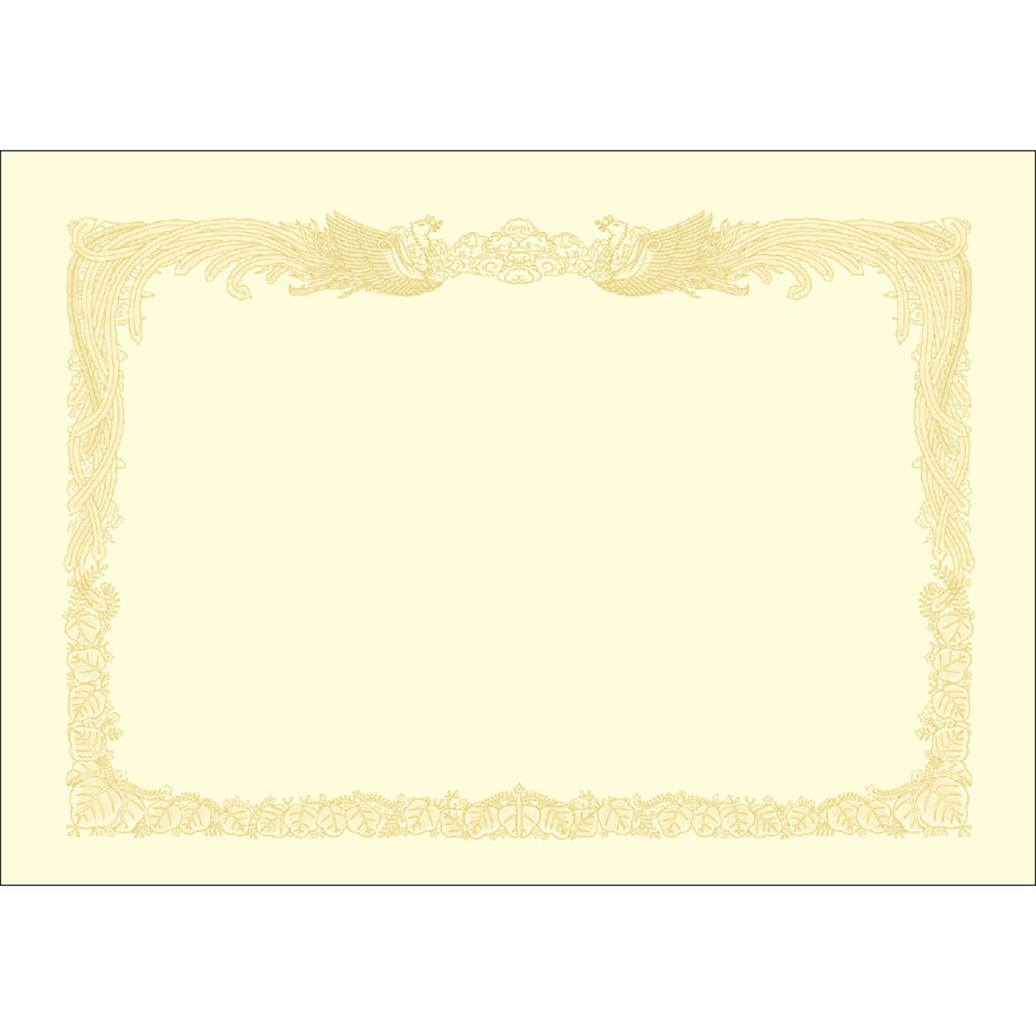 Hawk Mark OA Diploma Paper 10-1087 Vertical Writing Cream Kent Paper A3 10 pi.