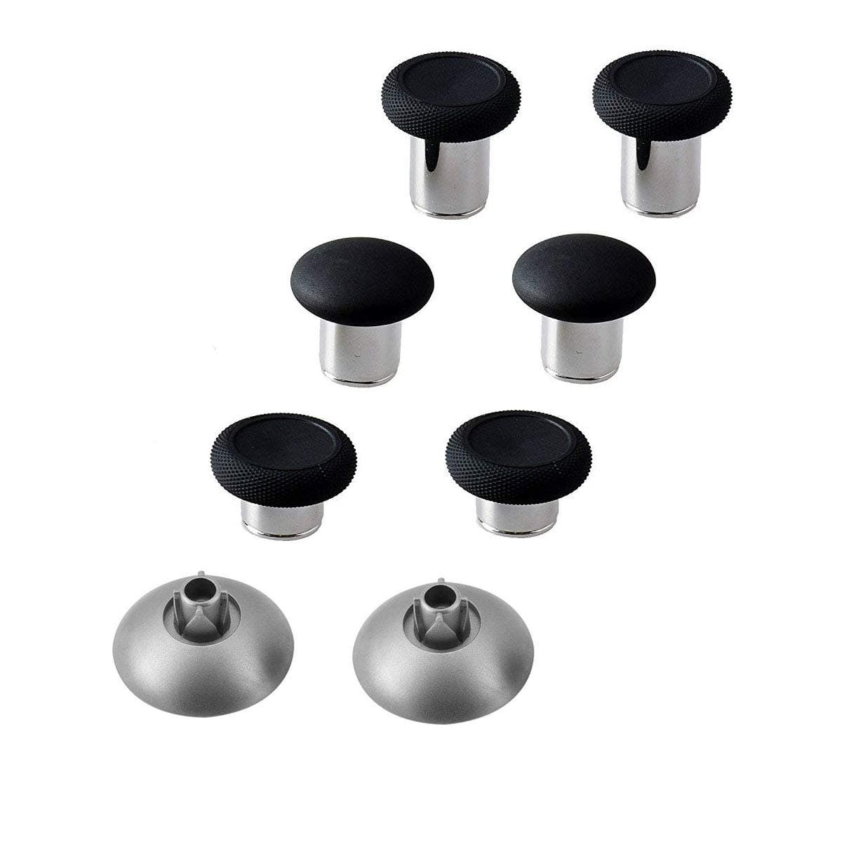 8 in 1 Metal Magnetic Thumbsticks Analog Sticks Joysticks Replacement Repair Buttons Kit for Xbox One S Elite Controller - Different hights of 3 pairs