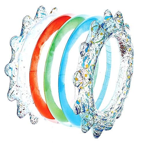 Inflatable Water Wheel. This Cool Big Blow Up Original Float Lounger Pool Toy. Painted Is Great For Adults To Swim, Slide On Water, River, Lake, Swimming Pool, Water Park. (Adventure 54")