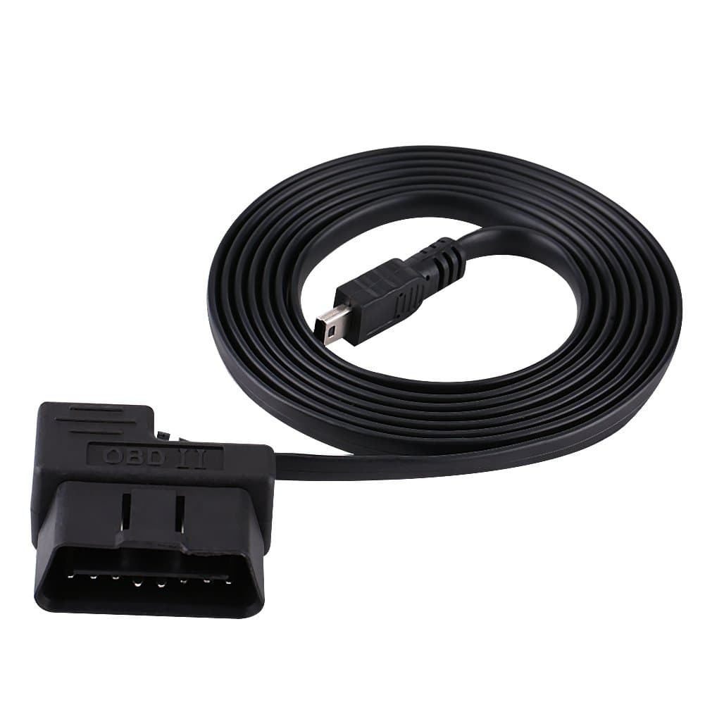 Rehomy Car OBD-II OBD2 EOBD 16pin Diagnostic Extension Adapter to Mini USB Cable-180cm