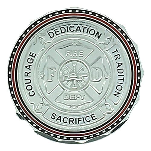Maltese Cross Courage, Dedication, Tradition Firefighter Prayer Coin-Each