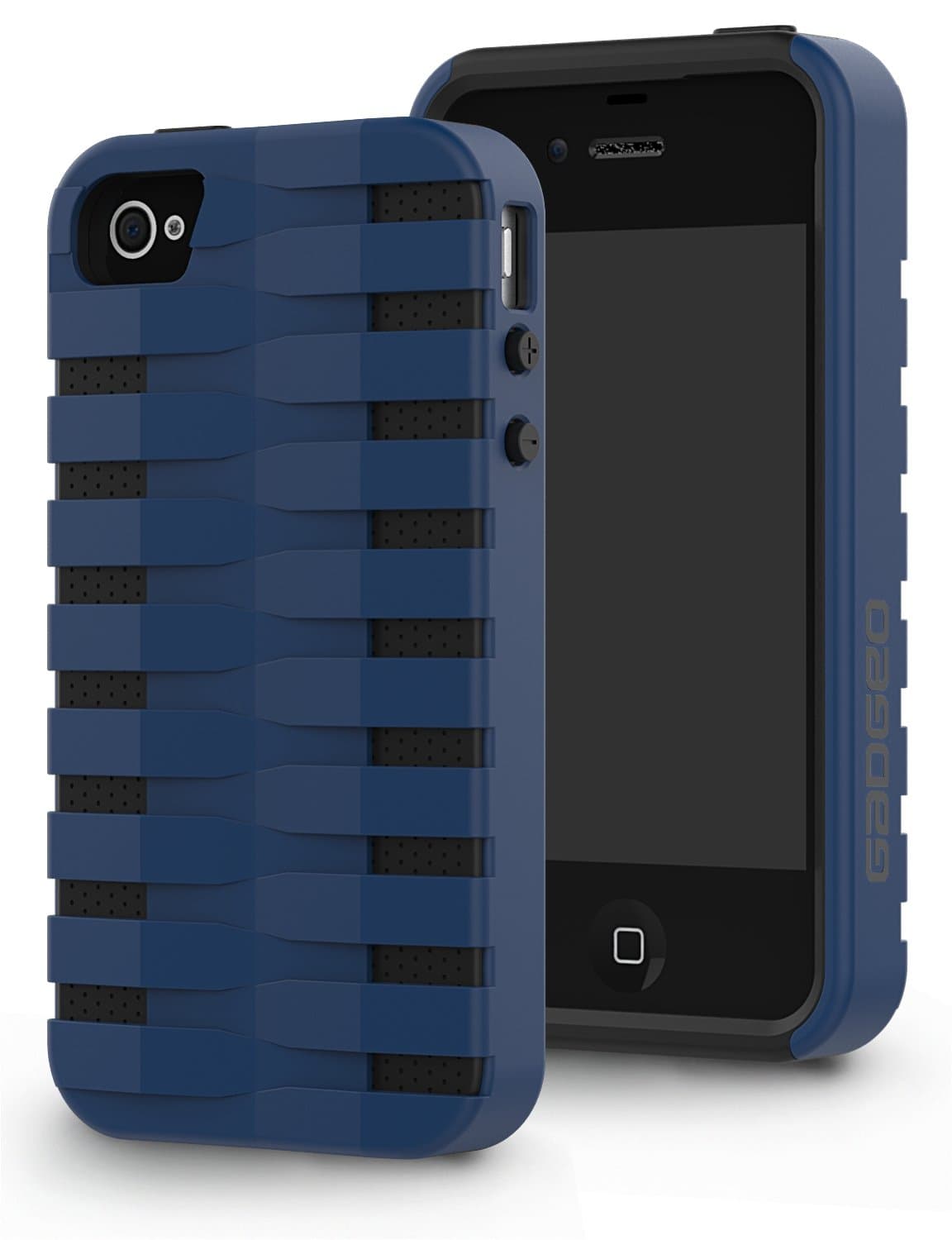 Gadgeo iPhone 4 4S Case/Tough Strong Heavy Duty Protective Case/Rugged Shockproof Cover for the Apple iPhone 4 4S (Blue/Black)