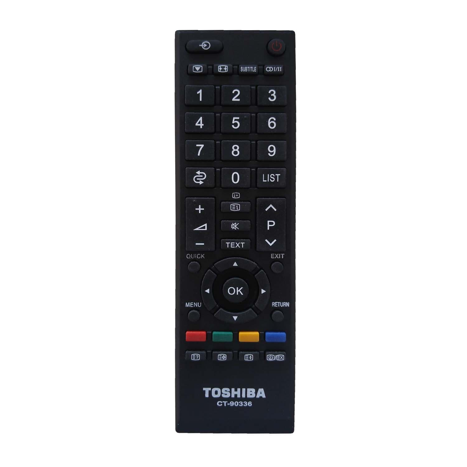 LOHAYA Remote Compatible for Toshiba LED/LCD TV Remote Controller Model No :- CT-90454 (Please Match The Image with Your Old Remote)