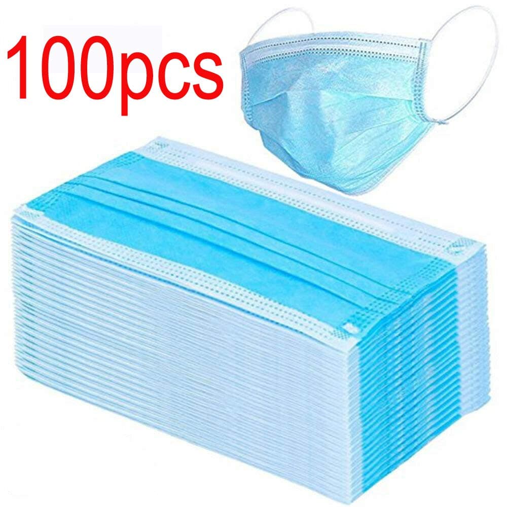 Baaqii 100pcs Disposable 3-ply Face Mask, 1count