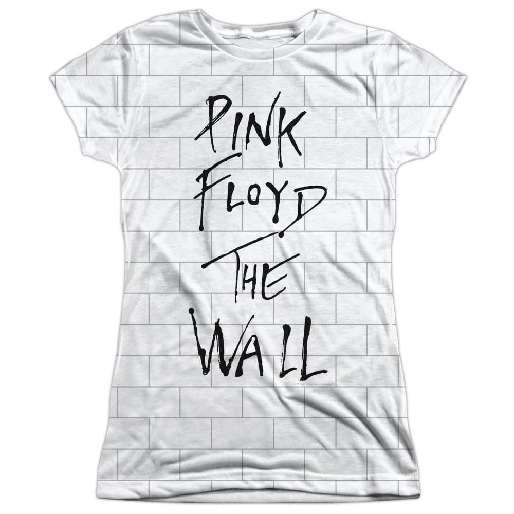 Pink Floyd The Wall (Front Back Print) Juniors Sublimation T Shirt 2X White