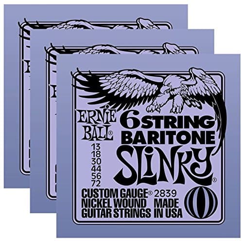 Ernie Ball 2839 6 String Baritone 13-72 (3 Pack)