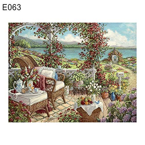MYGYSJK No Frame, Full Drill, Landscape/Castle Pattern, European Style, Wall Decor Landscape Castle European Style Full Diamond Painting Cross Stitch Wall Decor - E063