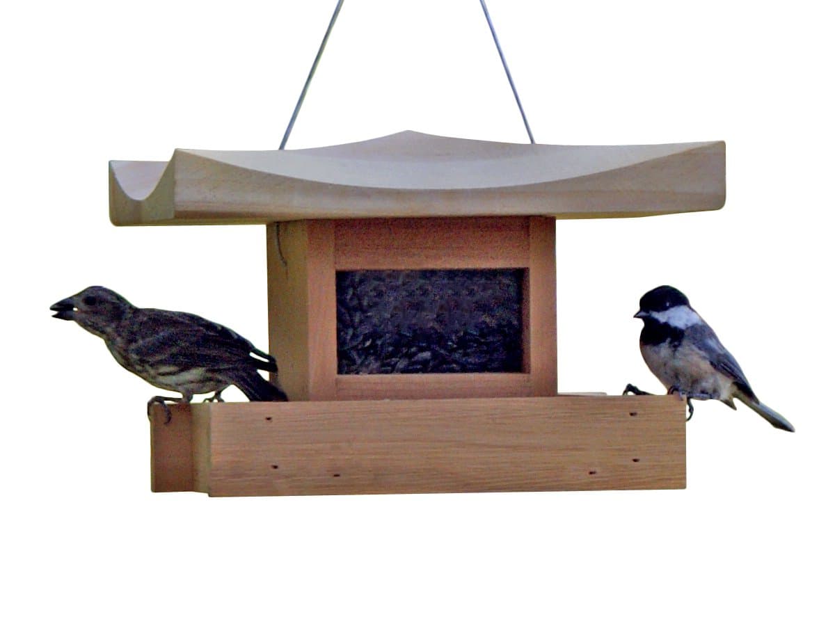 Naturalyards Pagoda Bird Feeder 1-Level, Cedar