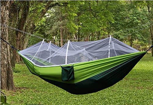 Hammock With Mosquito Net, QUALwares Mosquito Hammock, Jungle Camp Hammock for Camping, Portable Ultralight Tree Hammock, Anti Mosquito Hammocks