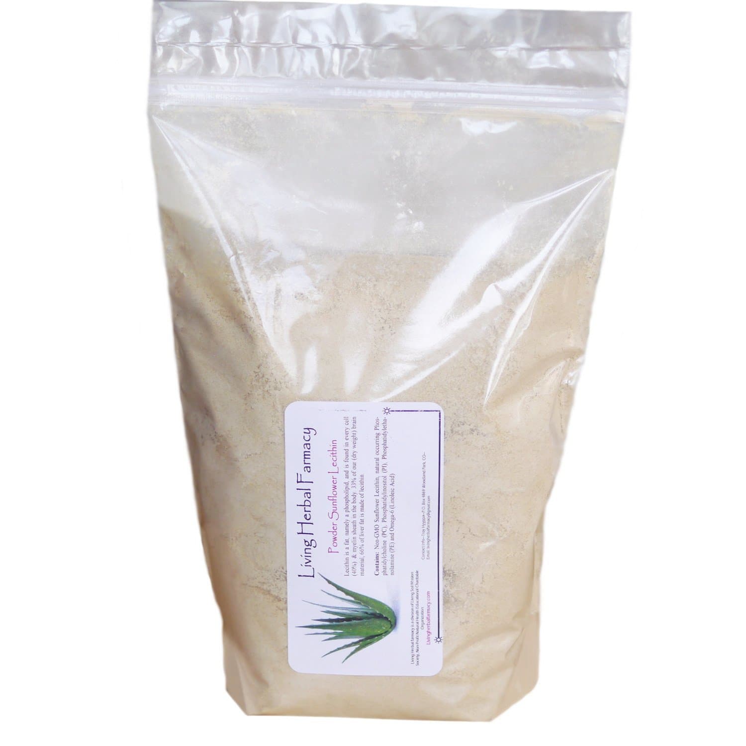 1 lb, Pure 100% Naturally (Expeller Pressed) extracted Sunflower Lecithin Powder- NON-GMO