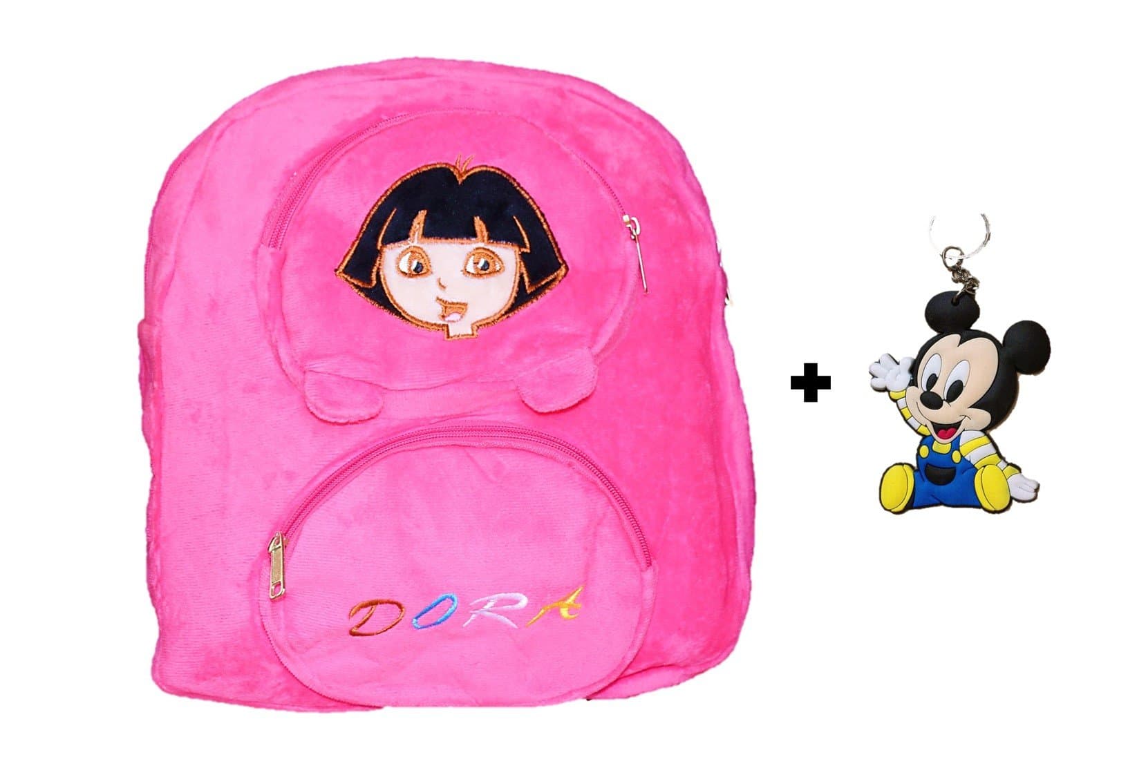 ToyJoy idora Explorer 3 Compartment Plush Soft Bag Backpack Cartoon Birthday for Kids (3-6 yrs, 35cm)