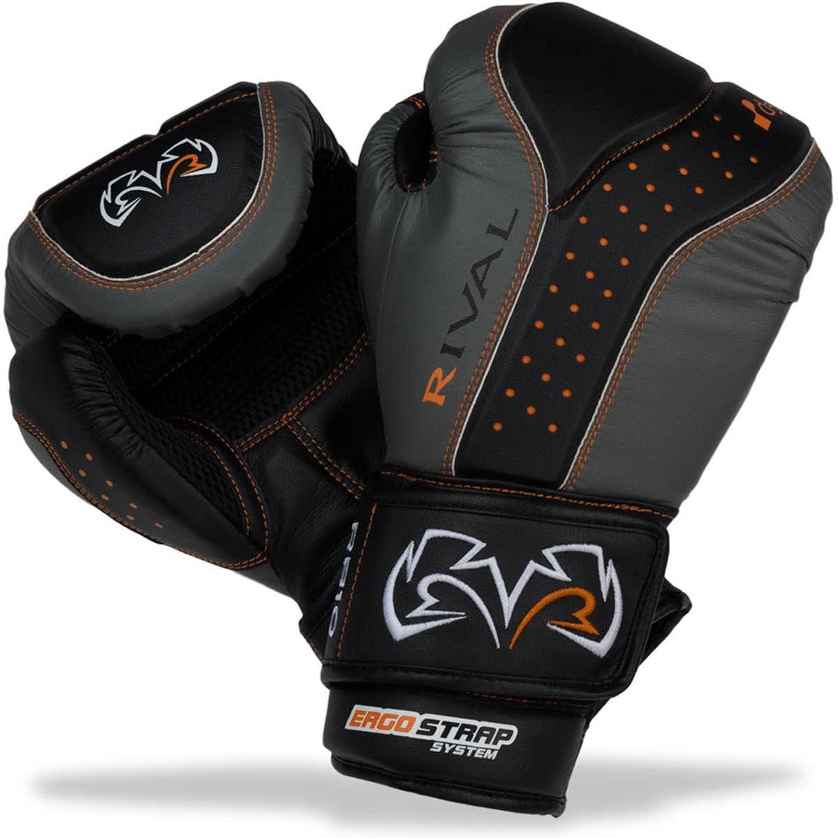 RIVAL RB10 INTELLI-SHOCK BAG GLOVES (BLACK/GREY, XLARGE)
