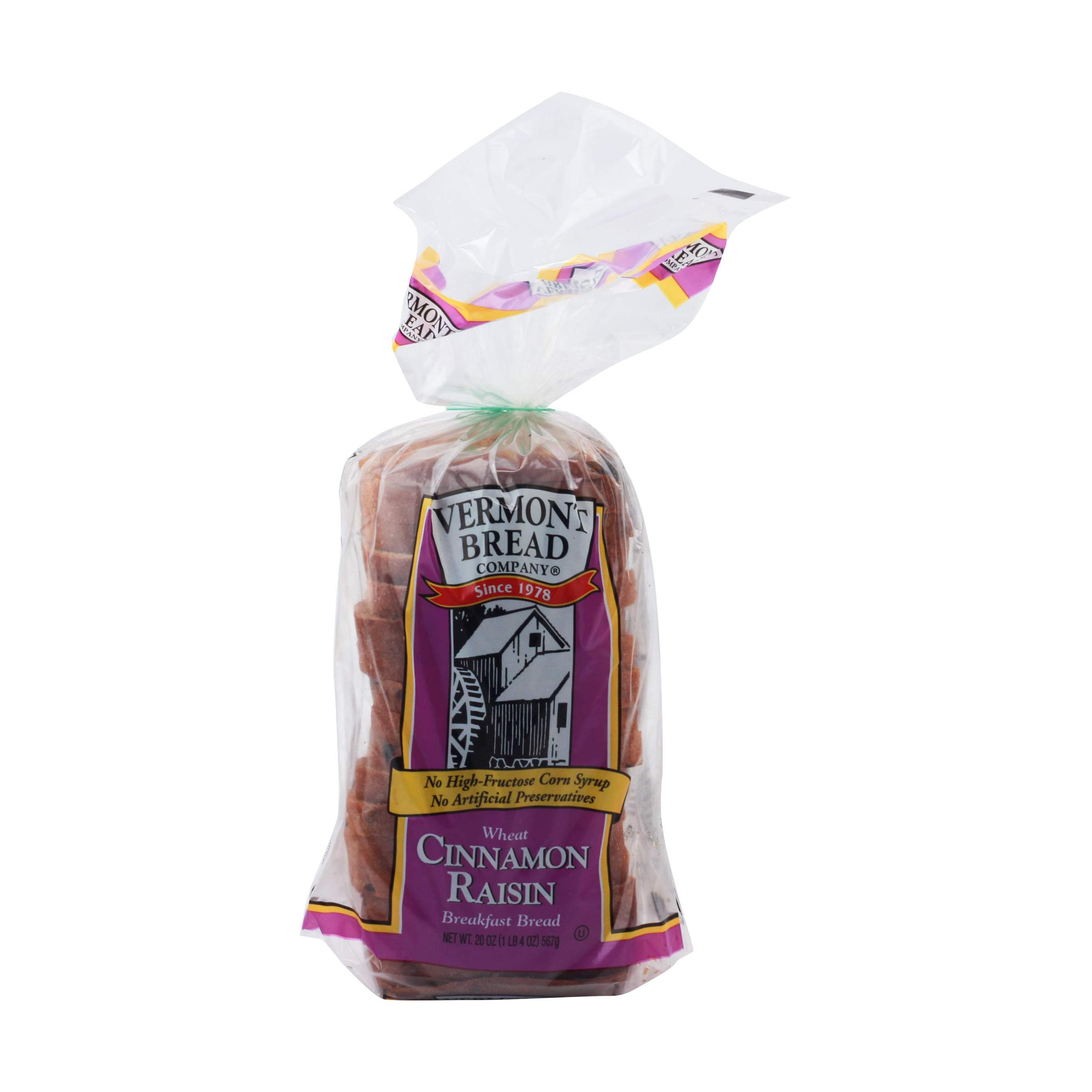 Vermont Bread, Bread Cinnamon Raisin, 20 Ounce