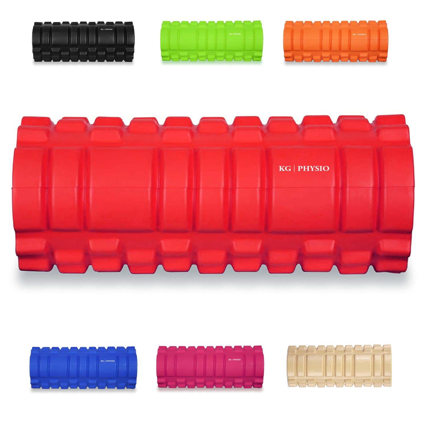 KG Physio Foam Roller For Deep Tissue Muscle Massage - 13"x5"