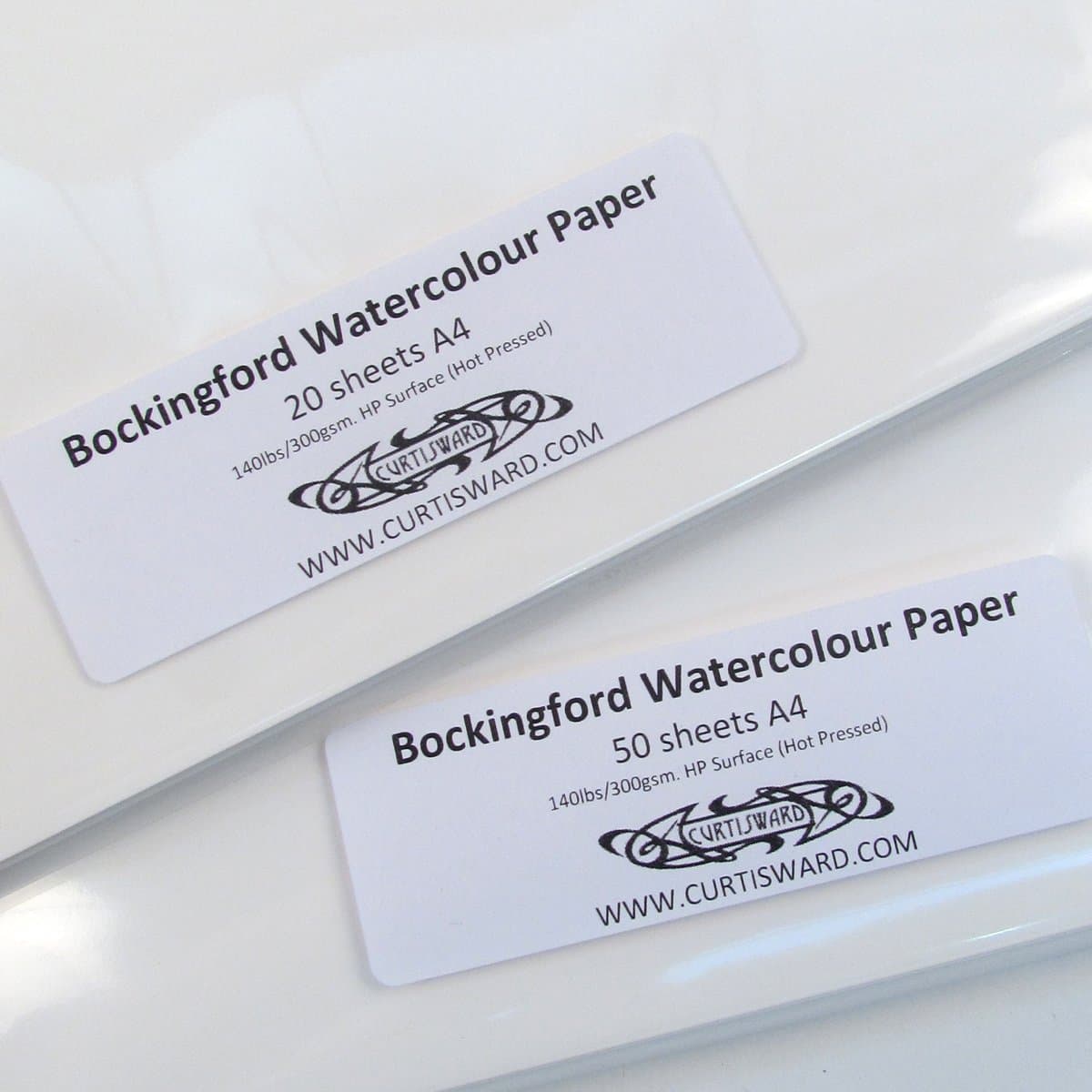 Bockingford Artists Hot Pressed Watercolour Paper A4 Pack 50 Sheets 300g Curtisward Pack