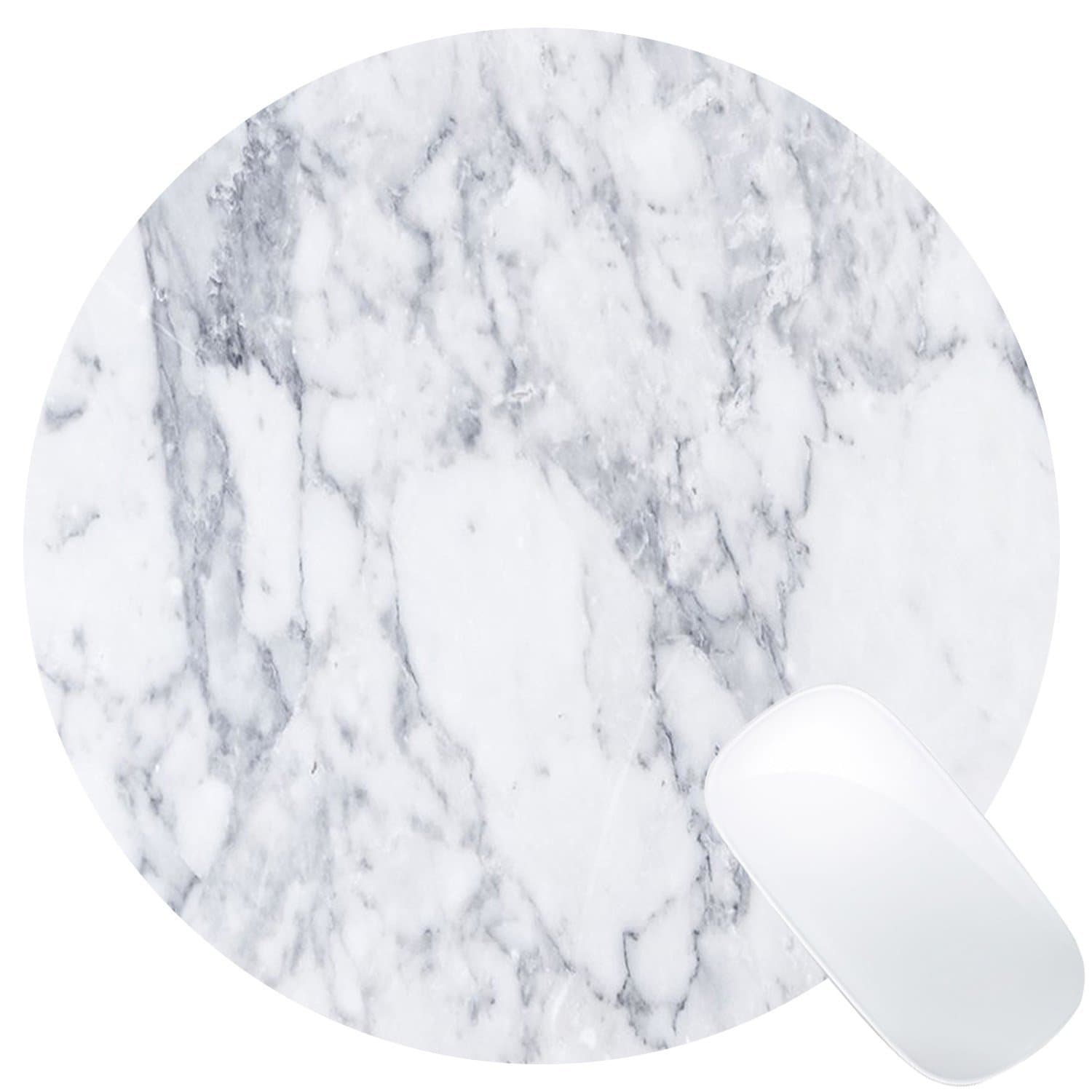 Royal Up Personalized Marble Office Desktop or Gaming Cloth Surface Natural Rubber Round Mouse Pad (7.87x 7.87 x0.08 Inch) for Mac and Windows