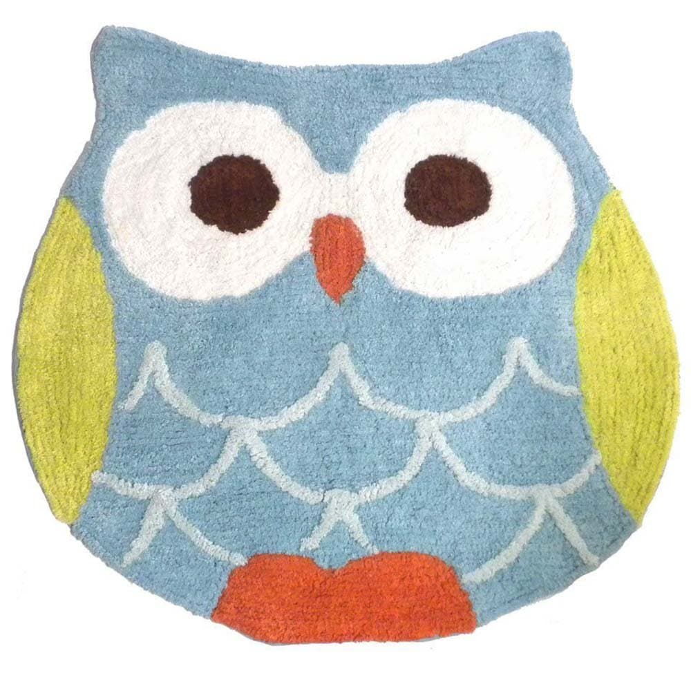 Hooty Owl Bath Rug by Saturday Knight