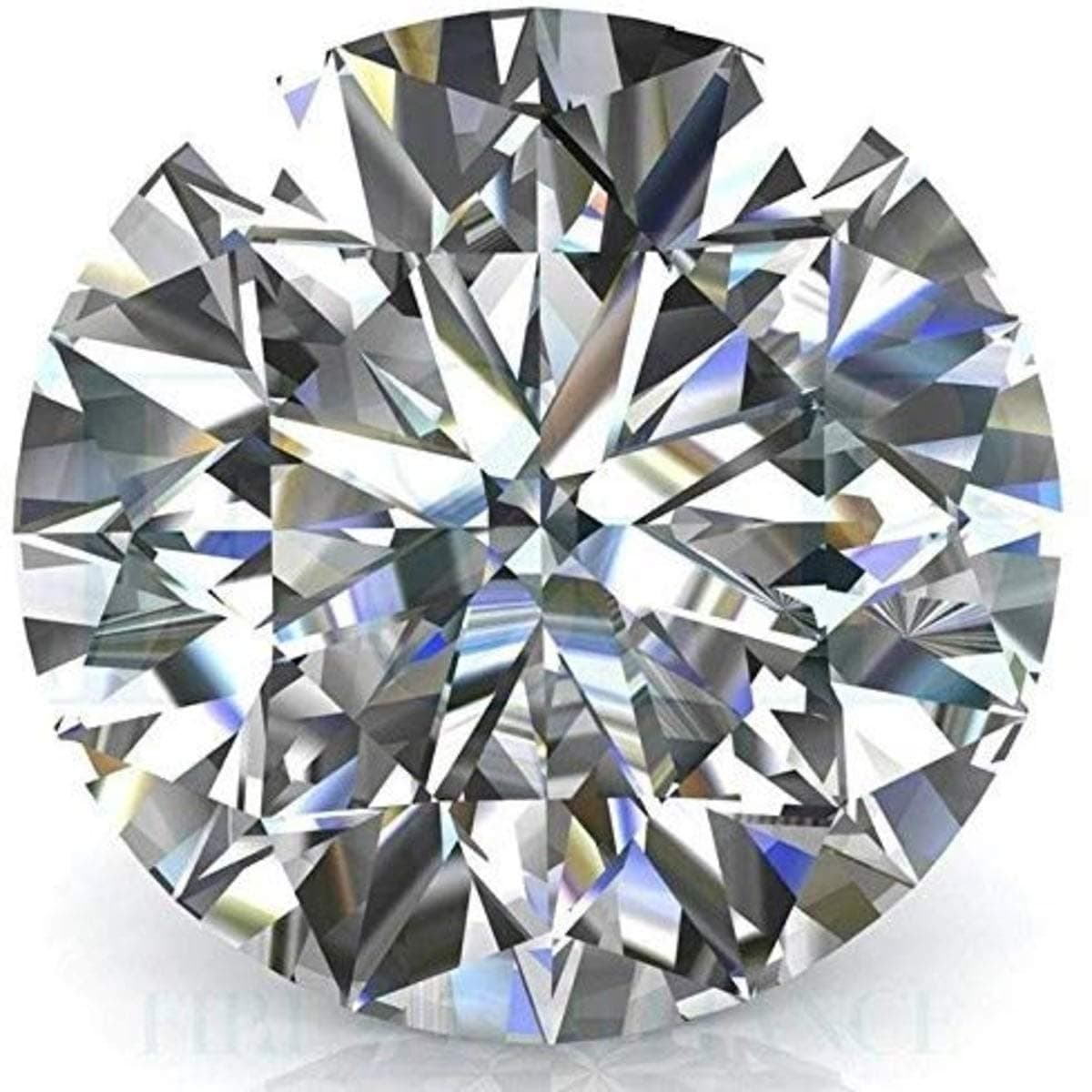 7 MM = 1.25 CT(Dew) Certified Round Shape Star & Arrow Cut G-H Color VVS1 Purity Beautiful Loose MOISSANITE Diamond SOLITIARE