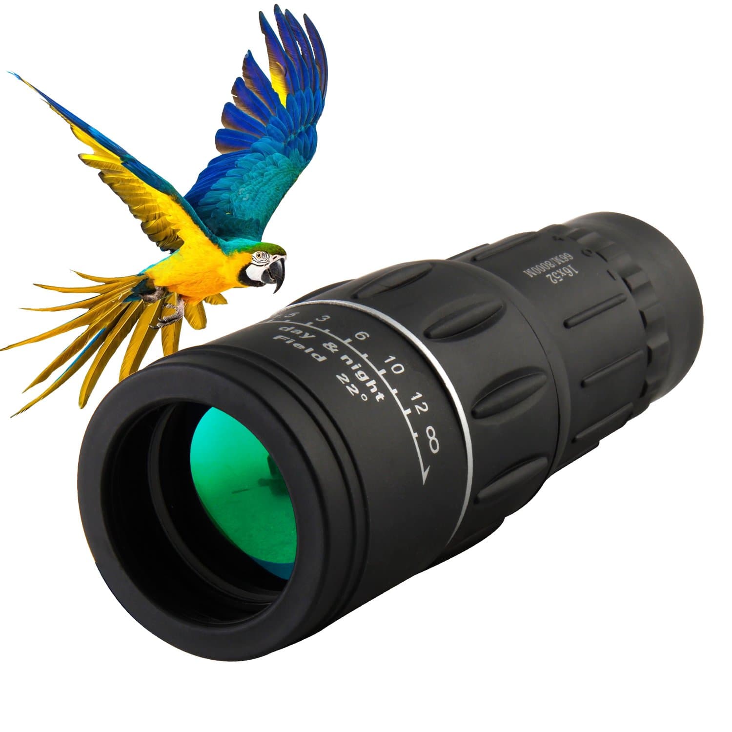 Kictero Monocular Scope, Dual Focus Monocular Telescope Night Vision, Optics Zoom Monocular Scope for Adults / Kids Bird Watching, Concert, Hunting, Surveillance