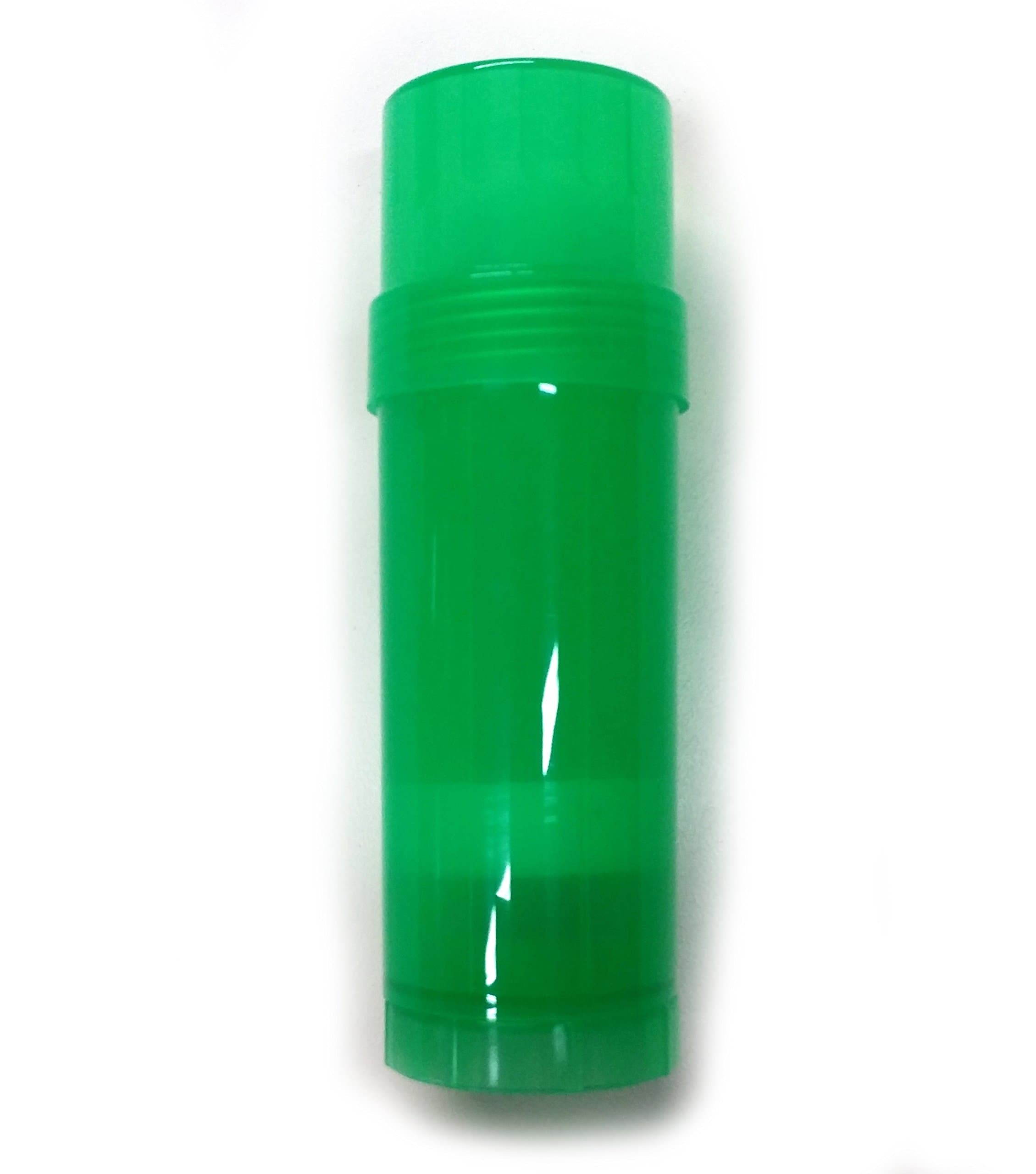 6 ct. Deodorant Twist-up Empty Containers (Green) - for lotion bar, heel balm etc. (2 oz.)