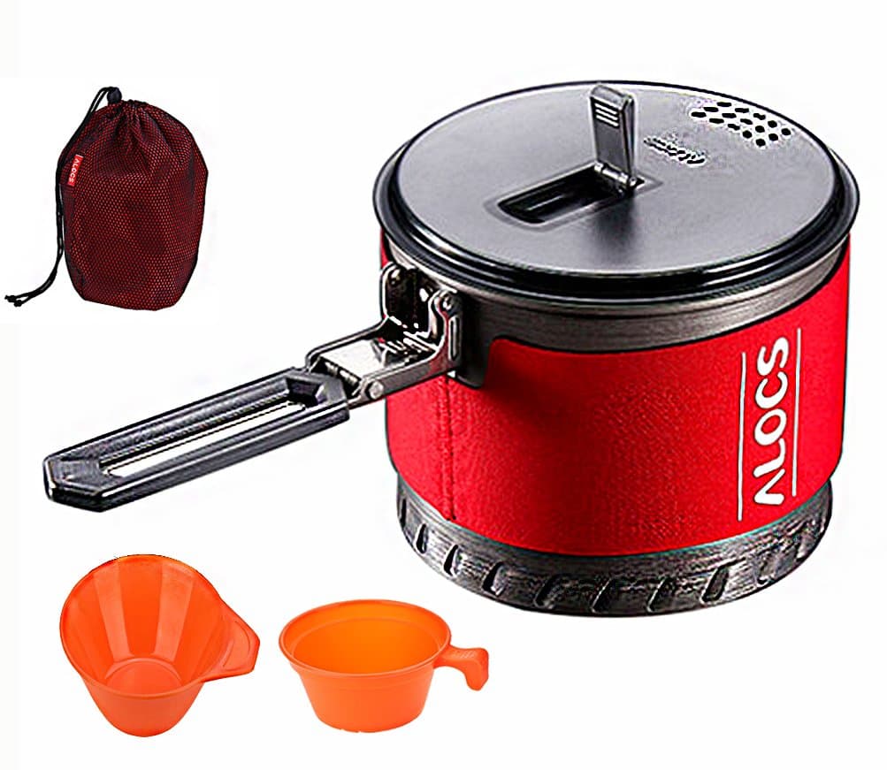 PARAMITA Camping Cookware Kit for 1to 2 People - 4-In-1 Portable Campfire Cook Set Cooking Equipment Utensils for Camping Backpacking Gear Hiking BBQ Picnic Outdoor