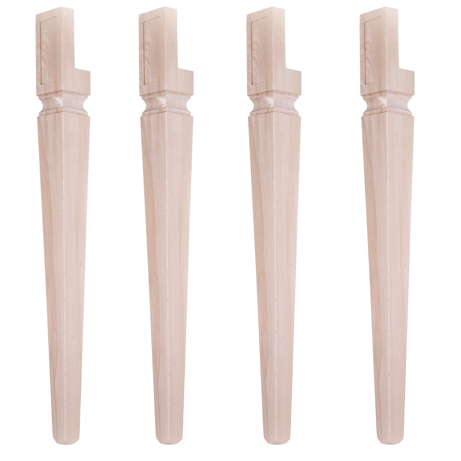 Set of 4 Wooden Table Legs with Pin Code CSG08