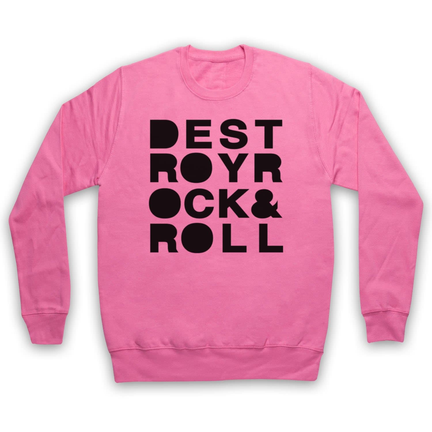 Inspired Apparel Inspired by Destroy Rock & Roll Dance Electro DJ Unofficial Adults Sweatshirt