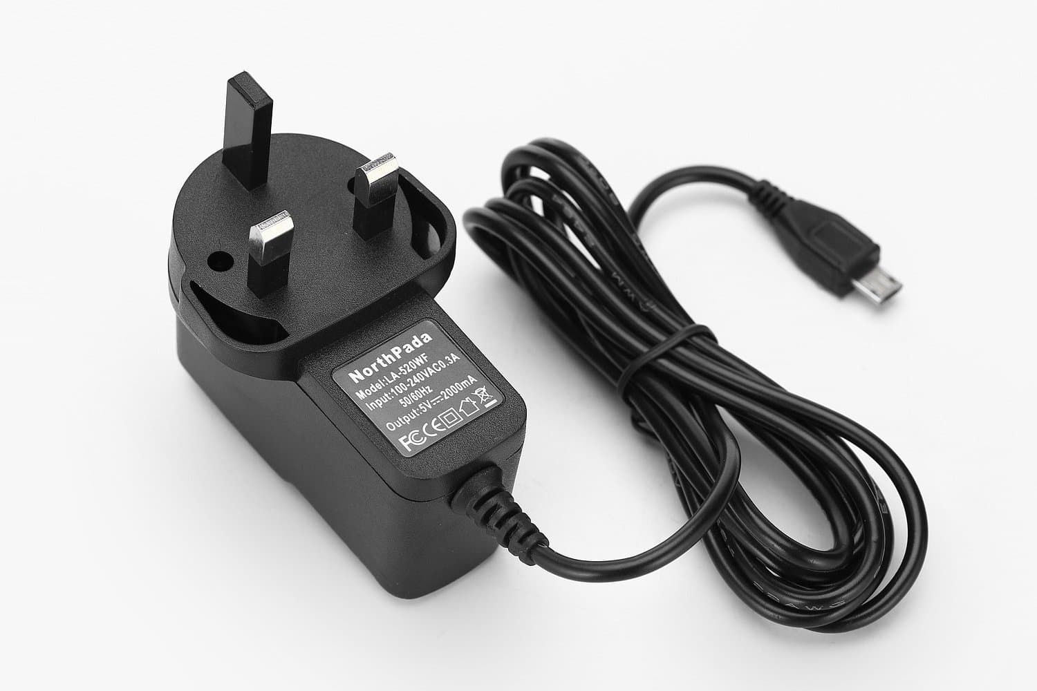 NorthPada® Mains Charger Power Wall Supply Micro USB 5V 2000mA / 2A for Raspberry pi 2 / Portable External Battery Power Bank / Mobile phone Anker Aukey EasyAcc EC Technology JETech RAVPower Swees TeckNet