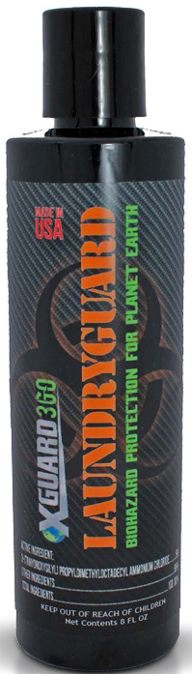 LAUNDRYGUARD-8oz Antimicrobial Laundry Treatment - Keeps Laundry and Athletic Gear from Bacterial odors for up to 150 washes